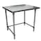 Bk Resources Stainless Steel Work Table With Open Base, Plastic Feet, 36"Wx24"D SVTOB-3624 - alternate 1
